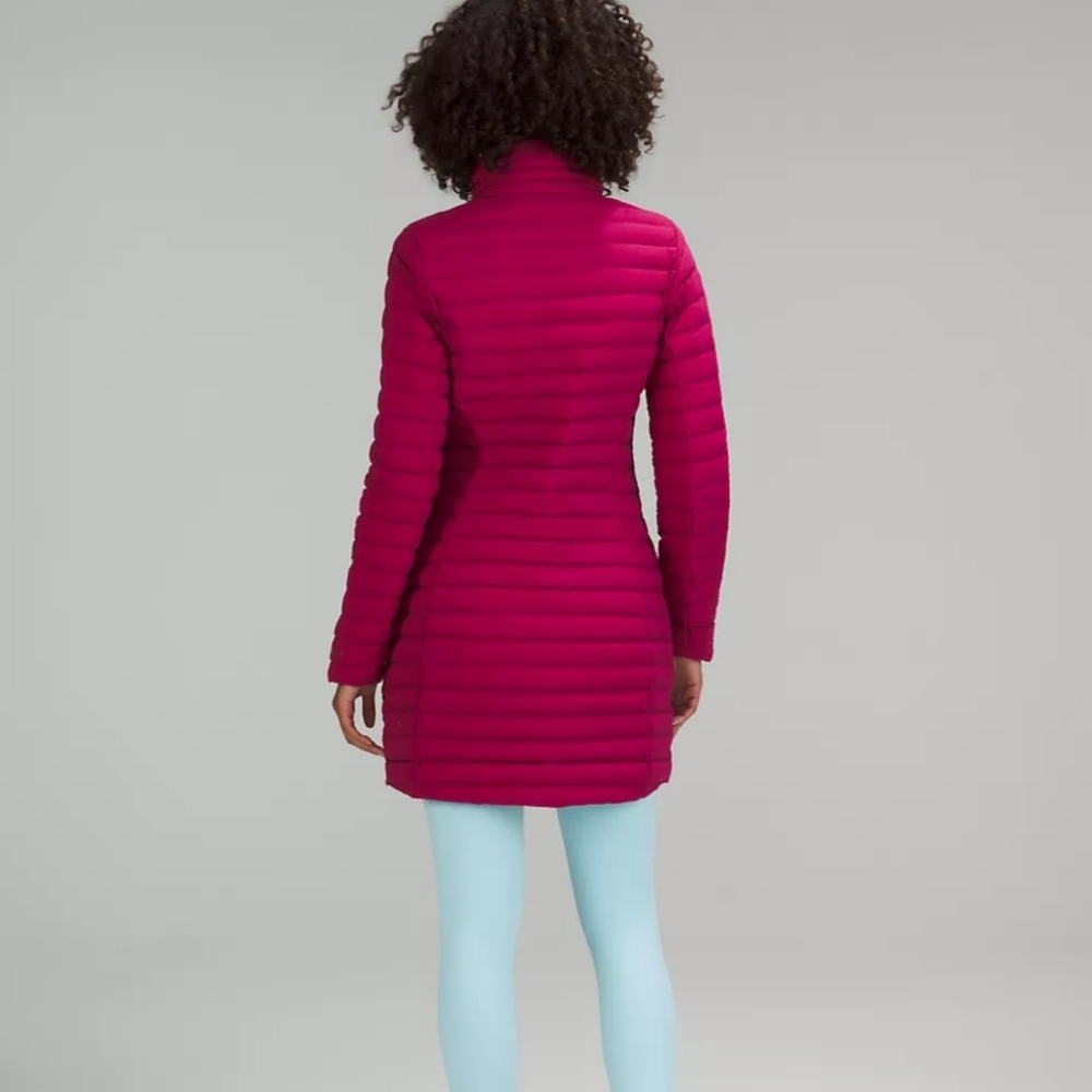 Lululemon Pack It Down Long Jacket Raspberry 6 NWT - Picture 2 of 11